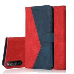 For Sony Xperia 10 V 2023 Dual-color Stitching Leather Phone Case(Red Blue)