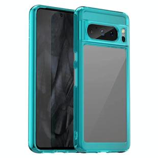 For Google Pixel 8 Pro Colorful Series Acrylic + TPU Phone Case(Transparent Blue)