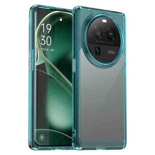 For OPPO Find X6 Pro 5G Colorful Series Acrylic + TPU Phone Case(Transparent Blue)