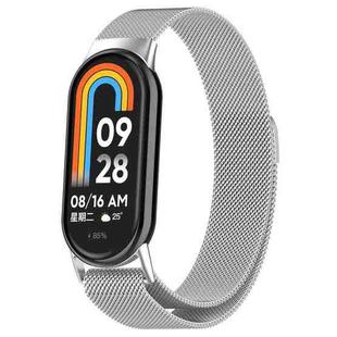 For Xiaomi Mi Band 8 Milanese Metal Watch Band(Silver)