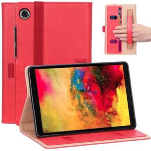 For Huawei MatePad T8 Retro Texture PU + TPU Horizontal Flip Leather Case with Holder & Card Slots & Hand Strap(Red)