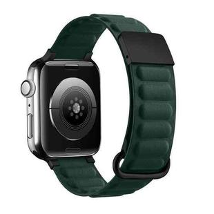 Magnetic Reverse Buckle Watch Band For Apple Watch Series 8&7 41mm / SE 2&6&SE&5&4 40mm / 3&2&1 38mm(Cedar Green)