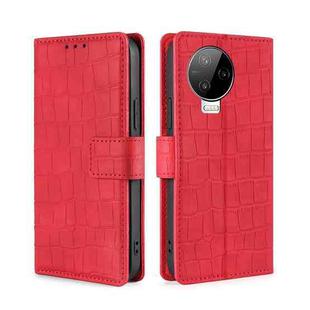 For Infinix Note 12 Pro 4G Skin Feel Crocodile Magnetic Clasp Leather Phone Case(Red)