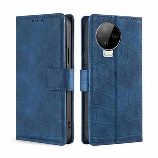 For Infinix Note 12 Pro 4G Skin Feel Crocodile Magnetic Clasp Leather Phone Case(Blue)