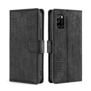 For Rakuten Big S Skin Feel Crocodile Magnetic Clasp Leather Phone Case(Black)