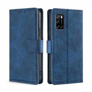 For Rakuten Big S Skin Feel Crocodile Magnetic Clasp Leather Phone Case(Blue)
