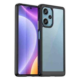 For Xiaomi Redmi Note 12 Turbo 5G Colorful Series Acrylic + TPU Phone Case(Black)