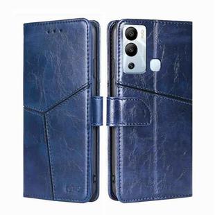 For Infinix Hot 12i Geometric Stitching Flip Leather Phone Case(Blue)