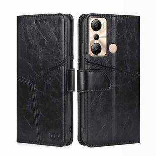 For Infinix Hot 20i Geometric Stitching Flip Leather Phone Case(Black)