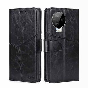 For Infinix Note 12 Pro 4G / Note 12 2023 Geometric Stitching Flip Leather Phone Case(Black)