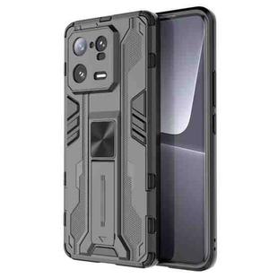 For Xiaomi 13 Pro 5G Supersonic PC + TPU Shock-proof Protective Phone Case with Holder(Black)