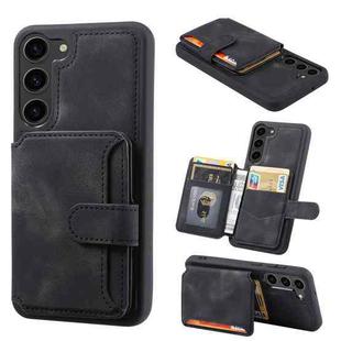 For Samsung Galaxy S24 5G Skin Feel Dream RFID Anti-theft PU Card Bag Phone Case(Black)