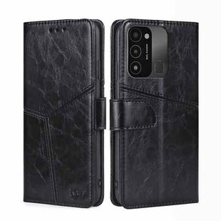 For Tecno Spark 8C / Spark GO 2022 Geometric Stitching Flip Leather Phone Case(Black)