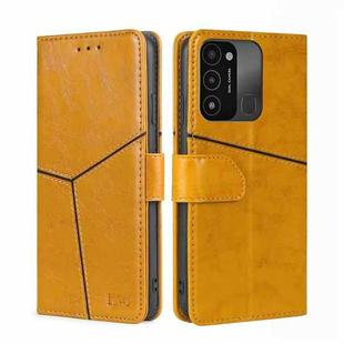 For Tecno Spark 8C / Spark GO 2022 Geometric Stitching Flip Leather Phone Case(Yellow)
