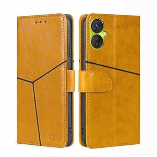 For Tecno Spark 9 Pro Geometric Stitching Flip Leather Phone Case(Yellow)