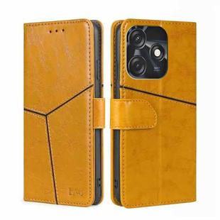 For Tecno Spark 10C Geometric Stitching Flip Leather Phone Case(Yellow)