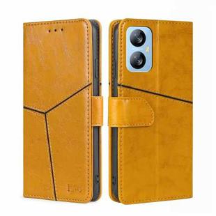 For Blackview A52 Geometric Stitching Flip Leather Phone Case(Yellow)
