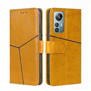 For Blackview A85 Geometric Stitching Flip Leather Phone Case(Yellow)