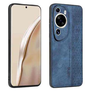 For Huawei P60 Art AZNS 3D Embossed Skin Feel Phone Case(Sapphire Blue)