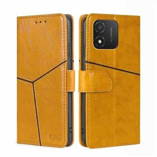 For Honor X5 4G Geometric Stitching Flip Leather Phone Case(Yellow)