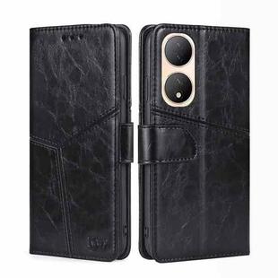 For vivo Y100 5G Geometric Stitching Flip Leather Phone Case(Black)