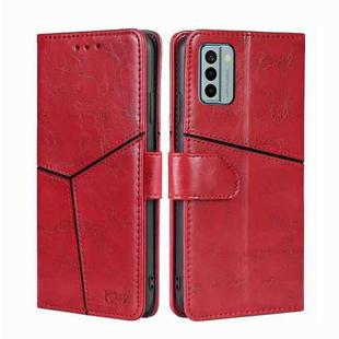 For Nokia G22 Geometric Stitching Flip Leather Phone Case(Red)