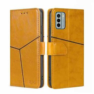 For Nokia G22 Geometric Stitching Flip Leather Phone Case(Yellow)