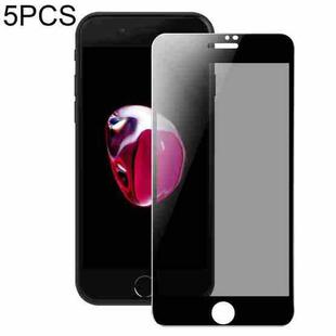 For iPhone SE 2022 / 2020 / 7 / 8 5pcs DUX DUCIS 0.33mm 9H High Aluminum Anti-spy HD Tempered Glass Film