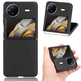 For vivo X Flip PU Leather PC Phone Case(Black)