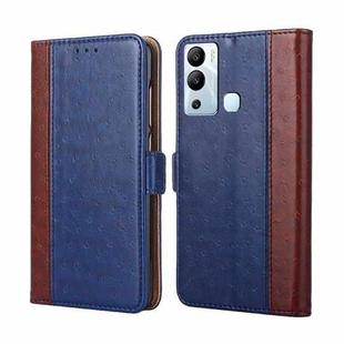 For Infinix Hot 12i Ostrich Texture Flip Leather Phone Case(Blue)