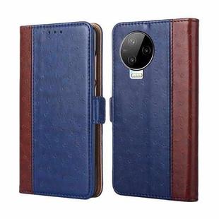 For Infinix Note 12 Pro 4G Ostrich Texture Flip Leather Phone Case(Blue)