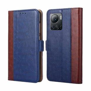 For Infinix Note 12 VIP Ostrich Texture Flip Leather Phone Case(Blue)