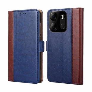 For Tecno Spark  Go 2023 Ostrich Texture Flip Leather Phone Case(Blue)