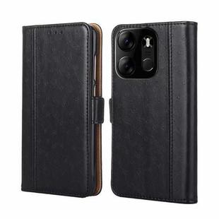 For Tecno Spark  Go 2023 Ostrich Texture Flip Leather Phone Case(Black)