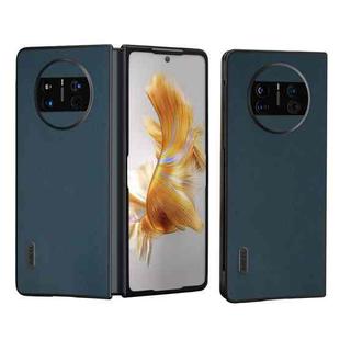 For Huawei Mate X3 Genuine Leather Xiaoya Series Phone Case(Dark Green)