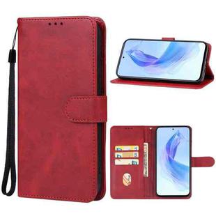 For Honor X50i Leather Phone Case(Red)