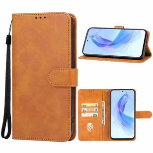 For Honor X50i Leather Phone Case(Brown)