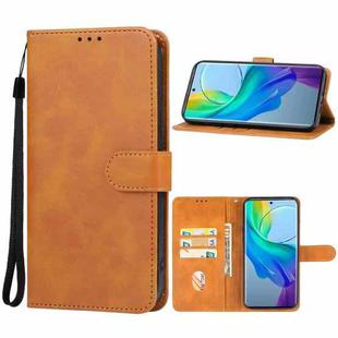 For vivo Y78+ Leather Phone Case(Brown)