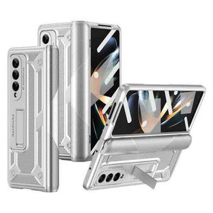 For Samsung Galaxy Z Fold3 5G integrated Shockproof Phone Case with Hinge(Silver)
