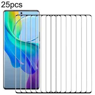 For vivo Y78+ 25pcs 3D Curved Edge Full Screen Tempered Glass Film