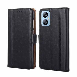 For Blackview A52 Ostrich Texture Flip Leather Phone Case(Black)