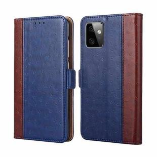 For Motorola Moto G Power 2023 Ostrich Texture Flip Leather Phone Case(Blue)