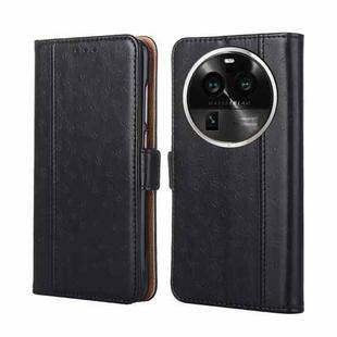 For OPPO Find X6 Pro 5G Ostrich Texture Flip Leather Phone Case(Black)