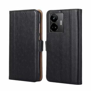 For Realme GT Neo5 Ostrich Texture Flip Leather Phone Case(Black)