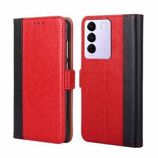 For vivo S16e Ostrich Texture Flip Leather Phone Case(Red)