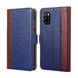 For Rakuten Big S Ostrich Texture Flip Leather Phone Case(Blue)