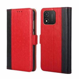 For Honor X5 4G Ostrich Texture Flip Leather Phone Case(Red)