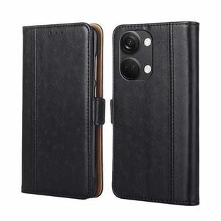 For OnePlus Ace 2V 5G Ostrich Texture Flip Leather Phone Case(Black)