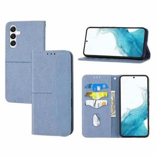 For Samsung Galaxy A14 5G Woven Texture Stitching Magnetic Leather Phone Case(Grey)