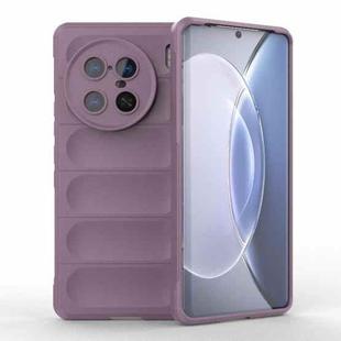 For vivo X90 Pro 5G Magic Shield TPU + Flannel Phone Case(Purple)